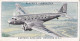 41 Eastern Airlines, Douglas DC2  - International Air Liners 1937 - Players Cigarette Card - Original - Aeroplanes - Player's