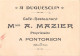 50-PONTORSON-  CAFE RESTAURANT DUGUESCLIN-  MME A . MAZIER PROPRIETAIRE - Pontorson