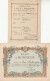 LYCEE LAMARTINE PARIS 9e PRIX TABLEAU D'HONNEUR + 2 BILLETS D'HONNEUR 1941 - Diplomi E Pagelle