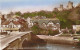 ARUNDEL - VIEW FROM BRIDGE SHOWING HIGH STREET AND CASTLE - Arundel