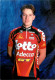 Carte Cyclisme Cycling サイクリング Format Cpm Equipe Cyclisme Pro Lotto Adecco Berry Floor 2000 Christophe Detilloux Belge - Cycling