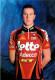 Carte Cyclisme Cycling サイクリング Format Cpm Equipe Cyclisme Pro Lotto Adecco Berry Floor 2000 Thierry Marichal Belge TB.E - Cycling