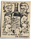 Illustrateur "VERTEL" Petite Carte Pub Quinquina "DUBONNET" En FAMILLE !!! - Alcohol