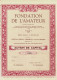 Titre De 1945 - Fondation De L'Amateur - Société Coopérative - Blanco - Cinéma & Théatre