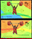 Ref. BR-OLYM-E05 BRAZIL 2015 - OLYMPIC GAMES, RIO 2016,WEIGHTLIFTING,STAMPS 1ST & 4TH SHEET,MNH, SPORTS 3V - Weightlifting