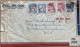 JAPAN 1958, COVER USED TO USA, ADVERTISING, HOTEL NEW GRAND, 5 STAMP, DUCK, AEROPLANE, YOKOHAMA CITY CANCEL. - Lettres & Documents