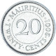 Monnaie, Maurice, 20 Cents, 2001 - Maurice