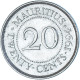 Monnaie, Maurice, 20 Cents, 1994 - Maurice