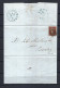 GRANDE BRETAGNE 1845: LSC De Hull à Berverley Avec Le Y&T 3, Sup. Obl. "383" (Hull) Et CAD Bleus De Départ Et D'arrivée - Brieven En Documenten