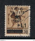 OCCUPAZ. JUGOSLAVA  DI  TRIESTE:  1945  SOPRASTAMPATO  -  £.1/30 C. BRUNO  US. -  CON  FILIGRANA  -  SASS. 12  -  RRR - Jugoslawische Bes.: Triest