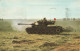MILITARIA - Tir à La Mitrailleuse D'un Char "Patton" M47 - Colorisé - Carte Postale Ancienne - Matériel