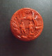 China Cinnabar  -  Box -jar -  Chinese - Holder - Human Representation - Diameter 9.5 Cm - Oriental Art