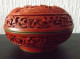 Delcampe - China Cinnabar  -  Box -jar -  Chinese - Holder - Human Representation - Diameter 9.5 Cm - Art Oriental