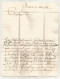 LETTRE, 1705 , Precurseurs XVII E, AUXONNE, Côte D'Or, 4 Scans, à Chambre Des Comptes De Dole - 1701-1800: Precursors XVIII