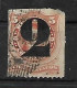 ARGENTINA - AÑO1877 - Sello Con Sobrecarga 2c Tipografiada En Negro Sobre Nº18 RIVADAVIA 5c - Used Stamps