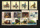 1985 Portugal Azores Madeira Stamps S/s Cv$130 Butterfly Train Uniform Art Flag Music - Lotes & Colecciones