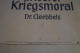 Grande Affiche De Propagande Allemande Guerre 40-45,Dr. Goebbels,originale,RARE,350 Mm./240 Mm - Affiches