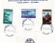 Turkey 1950 Set Airmail/ICAO Stamps  (Michel 1261/63) Nice Used FDC On Folder - Luftpost