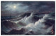 BLACKPOOL - Rough Sea Off The North Parade - Artist G.E. Newton - Tuck Oilette 6649 - Blackpool