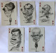 Très Beau Double Jeu 54 Cartes 1973 - Caricature Personnalité - Political Twin Pack Playing Cards By ORTUNO - Erric Sio - 54 Kaarten