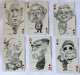 Delcampe - Très Beau Double Jeu 54 Cartes 1973 - Caricature Personnalité - Political Twin Pack Playing Cards By ORTUNO - Erric Sio - 54 Carte