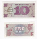 Grande Bretagne 2 Billets 5 Et 10 New Pence - 6th. Series - UNC - British Troepen & Speciale Documenten