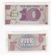 Grande Bretagne 2 Billets 5 Et 10 New Pence - 6th. Series - UNC - British Armed Forces & Special Vouchers