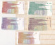Croatie 5 Billets Neufs De 1991,  1 Dinar -  5, 10, 25 Et 100  Dinara  , UNC  - Kroatië