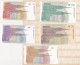 Croatie 5 Billets Neufs De 1991,  1 Dinar -  5, 10, 25 Et 100  Dinara  , UNC  - Croacia