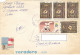 PAINTINGS, JUDO, STAMPS ON REGISTERED COVER, 1995, CUBA - Brieven En Documenten