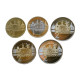 Netherlands Rembrandt 5 Coins Lot 2006 1/2 1 2 Leiden City Euro 04294 - Monedas Comerciales