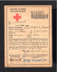 S4556-BELGIUM-MILITARY Identity Card BELGIAN RED CROSS.1944.WWII.Carte D'identité MILITAIRE CROIX-ROUGE BELGE.WOUNDED - 1939-45