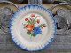 Ancienne Assiette Faïence D'Auvillar Décor Fleurs / 02 - Auvillar (FRA)