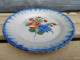 Delcampe - Ancienne Assiette Faïence D'Auvillar Décor Fleurs / 02 - Auvillar (FRA)