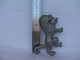 Delcampe - Vintage Lion Metal Casting Application 14cm #1344 - Métal
