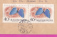 274826 / Hungary Registered Cover Pécs 1959 - 3x40+2x20 F. 24th World Fencing Championships ,  Butterflies To Burgas BG - Brieven En Documenten