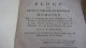 AN XIII 1805 PAR J S QUESNE ELOGE DE NICOLAS BOILEAU DESPREAUX MEMOIRE QUI A CONCOURU AU PRIX D ELOQUENCE EN FRIMAIRE AN - 1801-1900