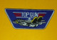 TISSU PATCH :  TOP GUN  , LONGUEUR 12 CM , BON ETAT VOIR PHOTO . POUR TOUT RENSEIGNEMENT ME CONTACTER. REGARDEZ MES AUTR - Ecussons Tissu