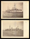 MILITARY WAR BATTLESHIP BOAT ITALY ITALIA 2 Real Photo Postcard 1902 - Sammlungen & Sammellose