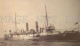 CA1900 UK BATTLESHIP MILITARY VINTAGE ALBUMEN PHOTO IN MONTEVIDEO - Collections & Lots