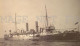 CA1900 UK BATTLESHIP MILITARY VINTAGE ALBUMEN PHOTO IN MONTEVIDEO - Sammlungen & Sammellose