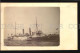 CA1900 UK BATTLESHIP MILITARY VINTAGE ALBUMEN PHOTO IN MONTEVIDEO - Collections & Lots