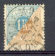 SUE TAXE Yv. N° 10 Dent. 13  (o)  1k  Bleu Et Bistre  Cote  25 Euro BE  2 Scans - Portomarken