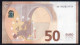 50 EURO ITALIA  SE  S035A1 FIRST POSITION  Ch. "58"  - DRAGHI   UNC - 50 Euro