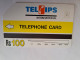 PAKISTAN  TELIPS /  CARD RS 100 URMET SYSTEM  /JUPITER INSURANCE COM/ ADVERTISING CARD  / USED        ** 15007** - Pakistan