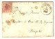 1860 REGNO DI NAPOLI PIEGO VIAGGIATO AFFRANCATO CON 2 GRANA ROSA CHIARO - Napels