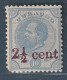 CURACAO - N°24 * (1896) Surchargé : 2.5 Cent Sur 10 Bleu - Curaçao, Nederlandse Antillen, Aruba