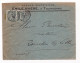 Lettre 1905 Tourcoing Gare Emile Haese Agence Immobilière Paire Semeuse Lignée 15 Centimes - 1903-60 Säerin, Untergrund Schraffiert