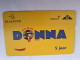 BELGIUM  L & G CARD / RADIO DONNA 5 YEAR     /  /741C  / CARD 20 UNITS  / USED CARD     ** 15036** - Con Chip