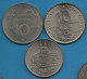 DDR RDA LOT MONNAIES 3 COINS: 5 + 10 MARK  1972 - 73 - 74 - Alla Rinfusa - Monete